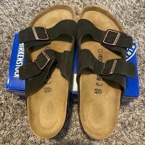 Birkenstock Arizona Mocha Suede size 45 NIB